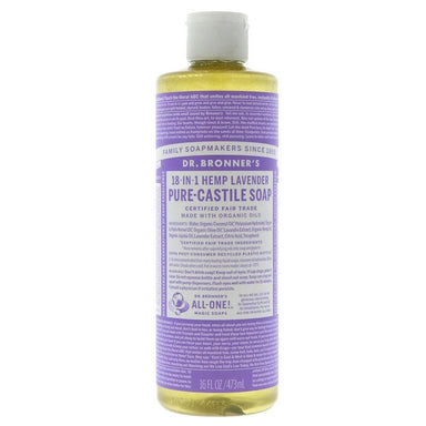 Dr Bronner's Lavender Castile Liquid Soap 473ml - SoulBia