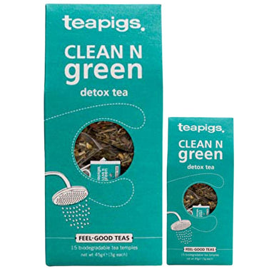 Tea Pigs Organic Clean & Green Blend - 15 Bags