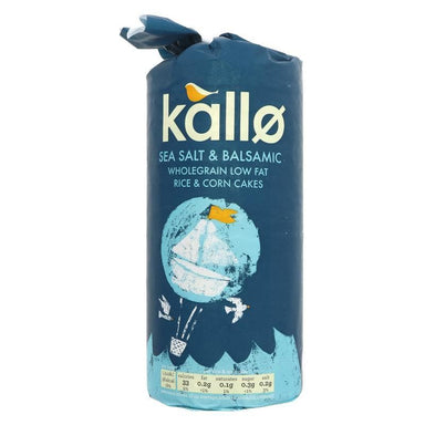 Kallo Sea Salt & Balsamic Rice Cakes - 127g - SoulBia
