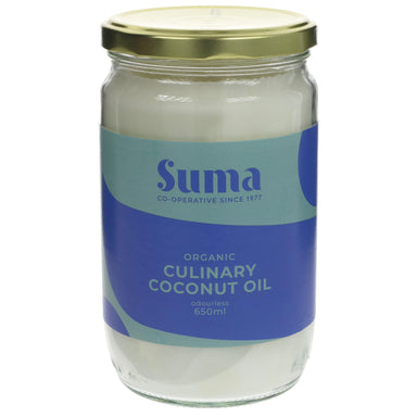 Suma Organic Odourless Coconut Oil - Culinary - 650g - SoulBia