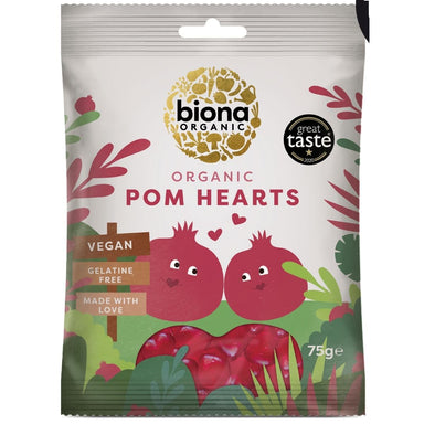 Biona Pomegranate Hearts - Vegan 75g