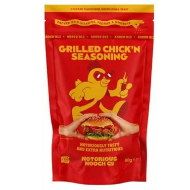 Notorious Nooch Co Grilled Chick’n Seasoning Nutritional Yeast with B12 - 80g
