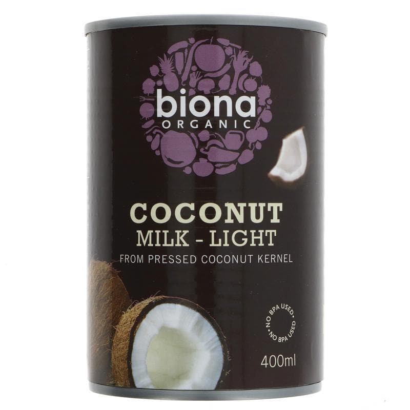 Biona Coconut Light Milk Organic - 400ml - SoulBia