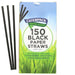 Caterpack Enviro Black Paper Straws 150 Straws - SoulBia
