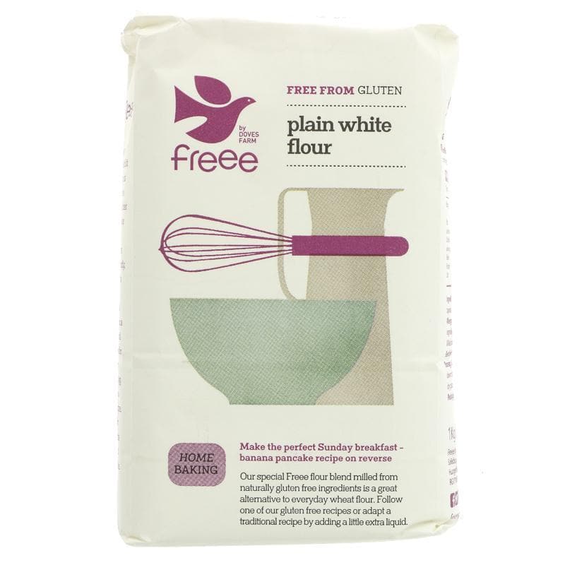 Doves Farm Gluten Free Plain White Flour - 1kg - SoulBia