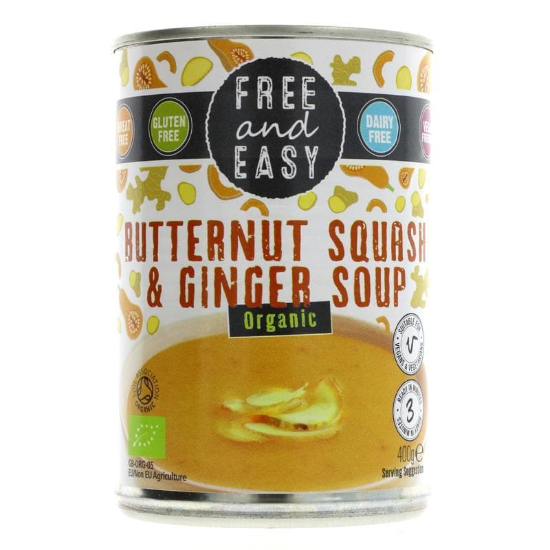 Free & Easy Butternut Squash & Ginger - organic - 400g - SoulBia