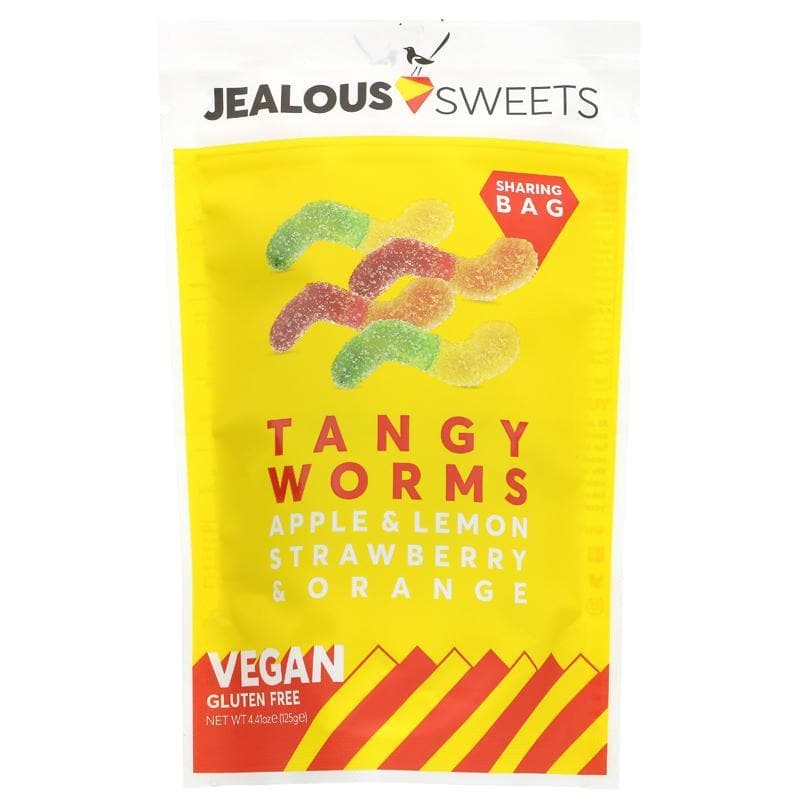 Jealous Sweets Tangy Worms Share Bags - 125g - SoulBia