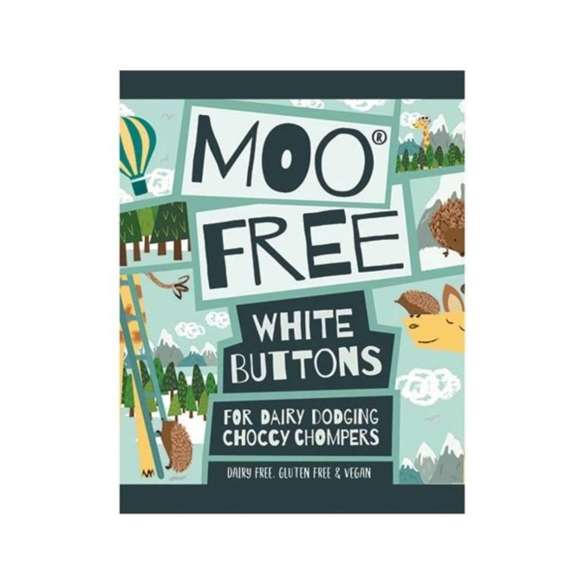 Moo Free Buttons - White - 25g