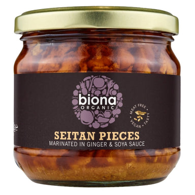 Biona Organic Seitan Pieces Marinated in Ginger & Soya Sauce - 350g