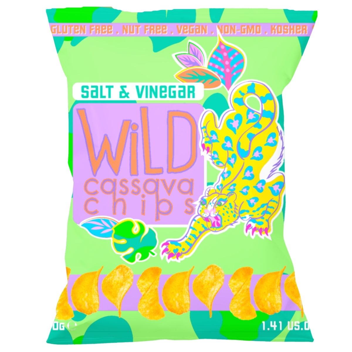 Wild Cassava - Cassava Crisps - Salt & Vinegar 40g