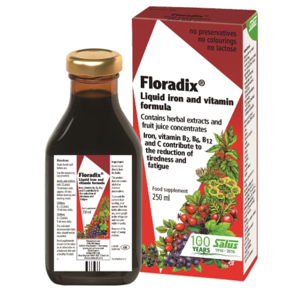 Salus Floradix Liquid Iron Formula - 250ml
