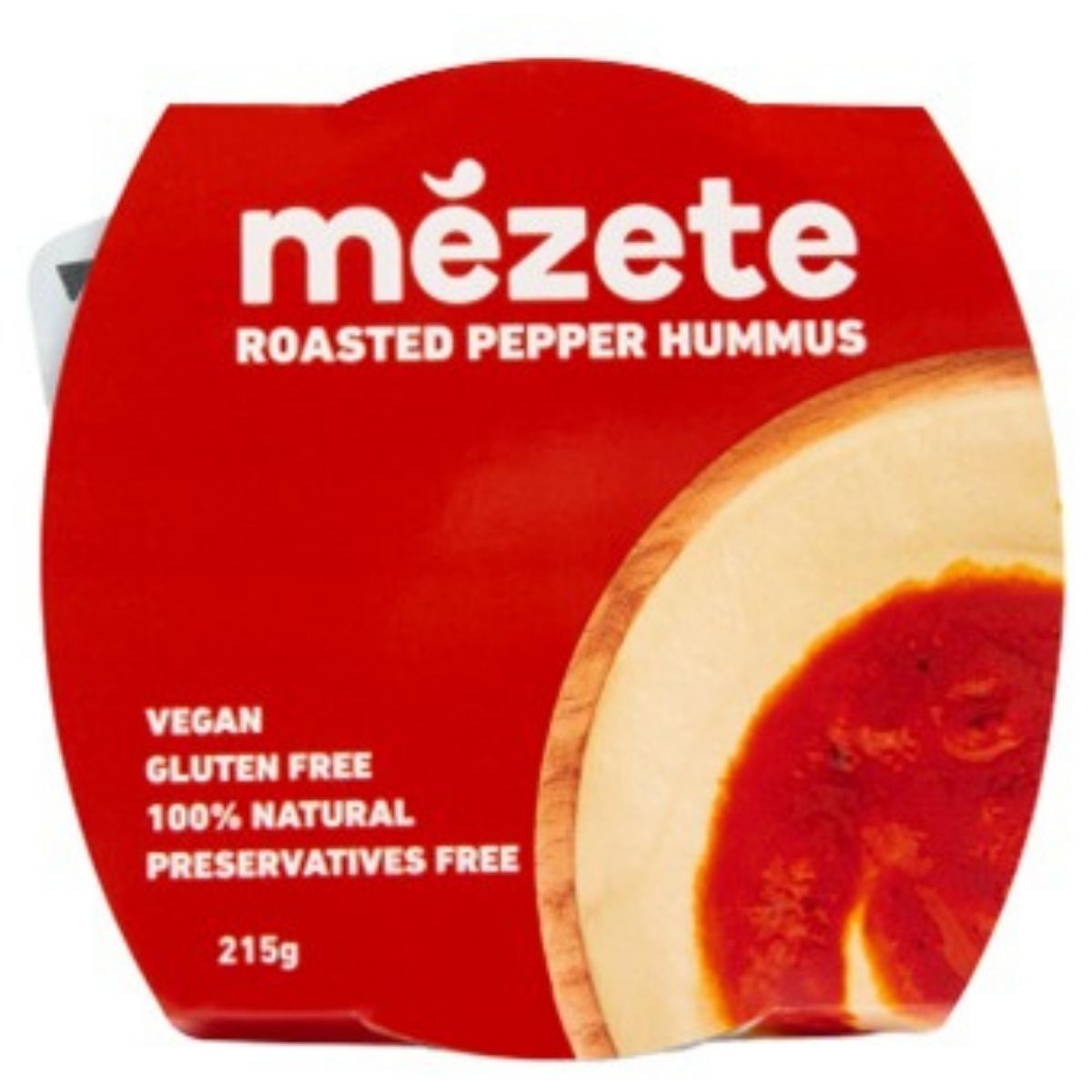 Mezete Hummus Roasted Pepper - 215g - SoulBia
