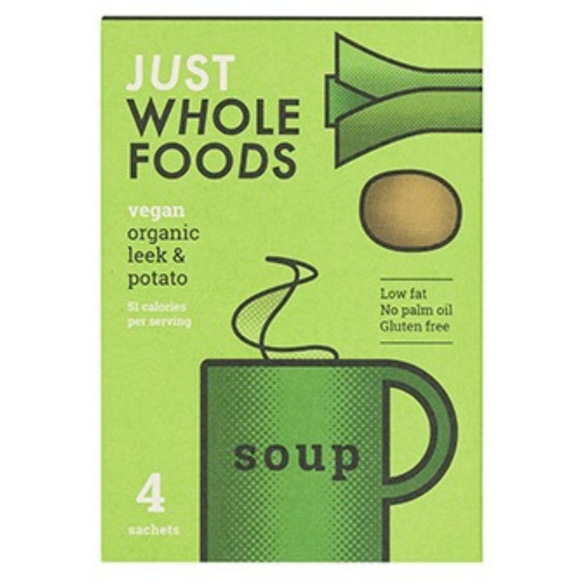 Just Wholefoods Soup Leek & Potato - 68g