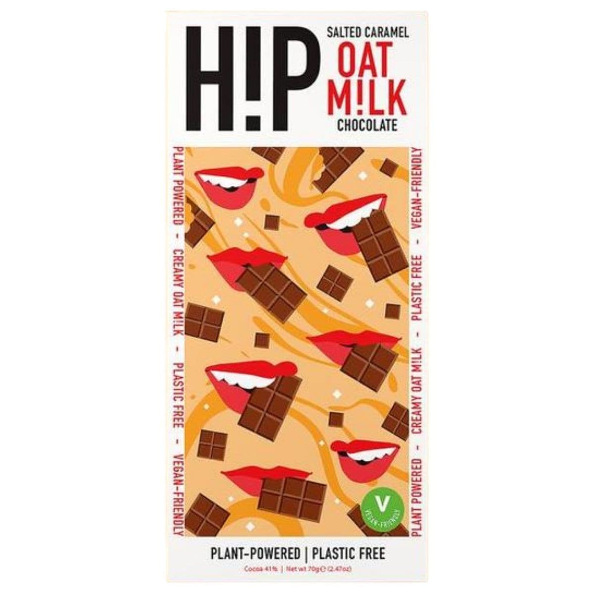 H!P Chocolate Salted Caramel Oat Milk Chocolate - 70g