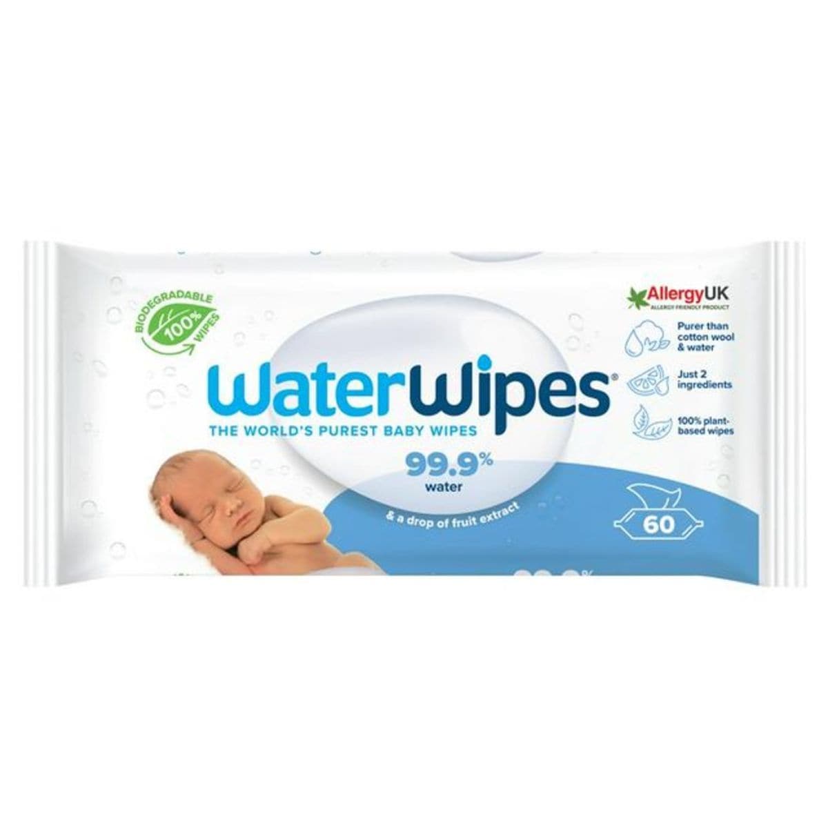 WaterWipes Biodegradable Original Baby Wipes - 93596